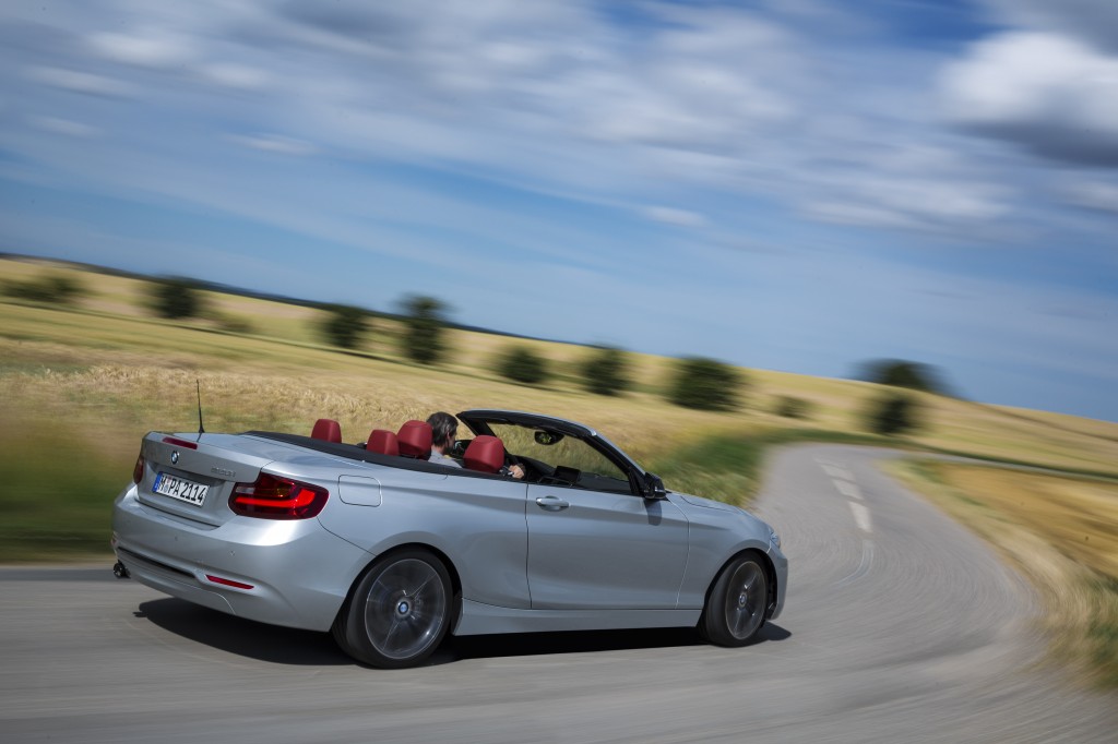 bmw 2 series convertible driving